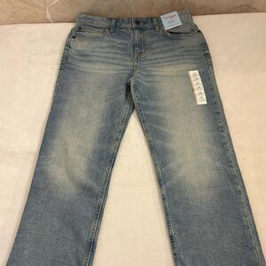Cat & Jack Boys Light Wash Straight-Leg Denim Jeans | NWT | Size 16